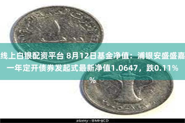 线上白银配资平台 8月12日基金净值：浦银安盛盛嘉一年定开债券发起式最新净值1.0647，跌0.11%