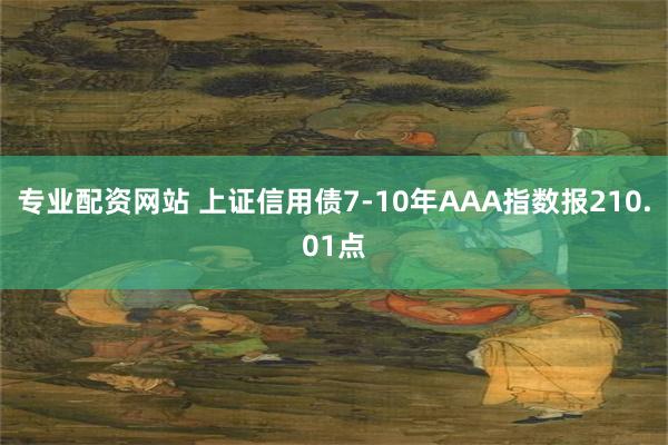 专业配资网站 上证信用债7-10年AAA指数报210.01点