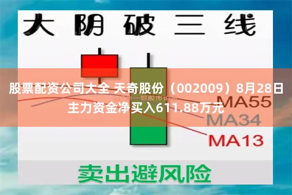 股票配资公司大全 天奇股份（002009）8月28日主力资金净买入611.88万元