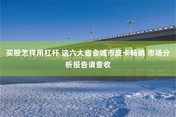 买股怎样用杠杆 这六大省会城市皮卡畅销 市场分析报告请查收