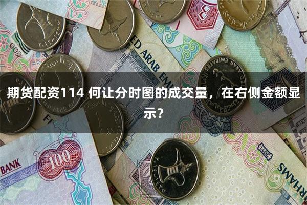 期货配资114 何让分时图的成交量，在右侧金额显示？